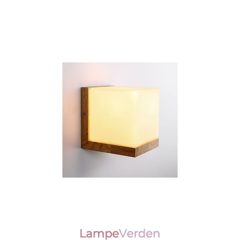 Træ Væglamper Glasskærm 110V ELLER 220V Landsnyhed