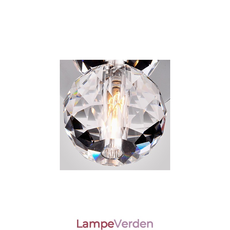 Moderne moderne krystal Mini-stil Chrome Metal Flush Mount