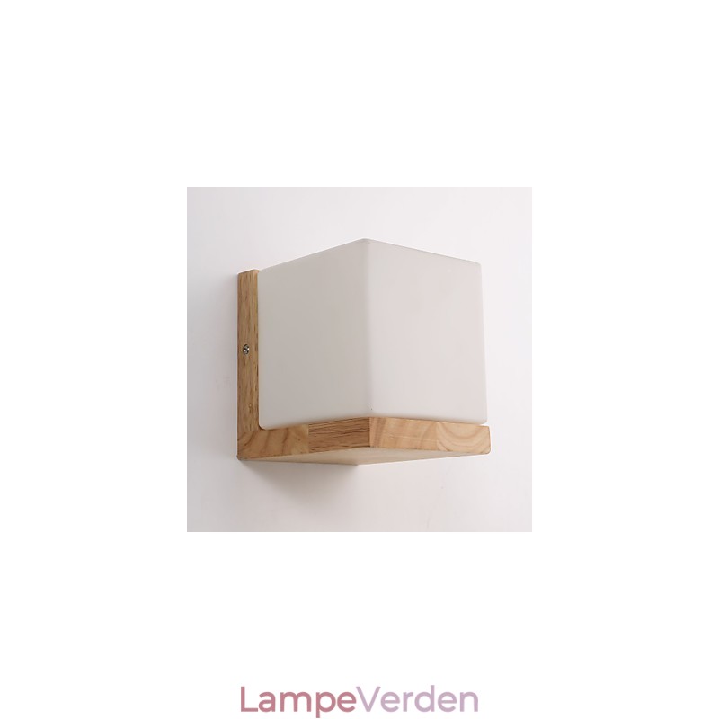 Træ Væglamper Glasskærm 110V ELLER 220V Landsnyhed