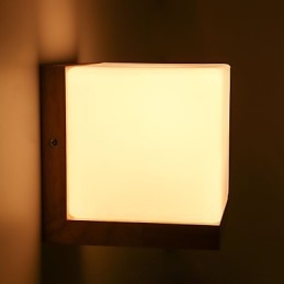 Træ Væglamper Glasskærm 110V ELLER 220V Landsnyhed