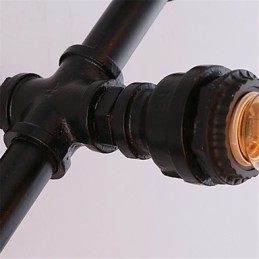 Vintage vandrør Kærligt hjerte Kreativ væglamper Industriel stue Restaurant Barer Cafe dekoration Væglamper