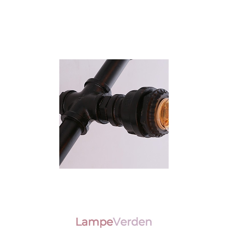 Vintage vandrør Kærligt hjerte Kreativ væglamper Industriel stue Restaurant Barer Cafe dekoration Væglamper