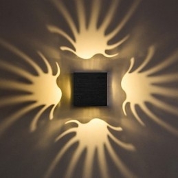 Moderne lys aluminium Flush Mount væglampe Dekorer væglamper