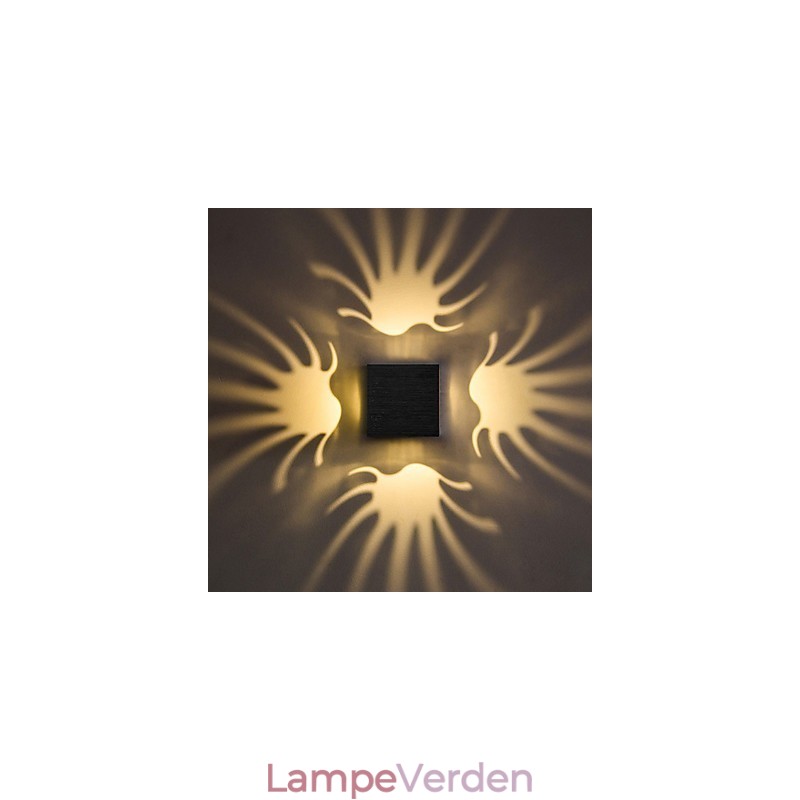 Moderne lys aluminium Flush Mount væglampe Dekorer væglamper