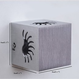Moderne lys aluminium Flush Mount væglampe Dekorer væglamper