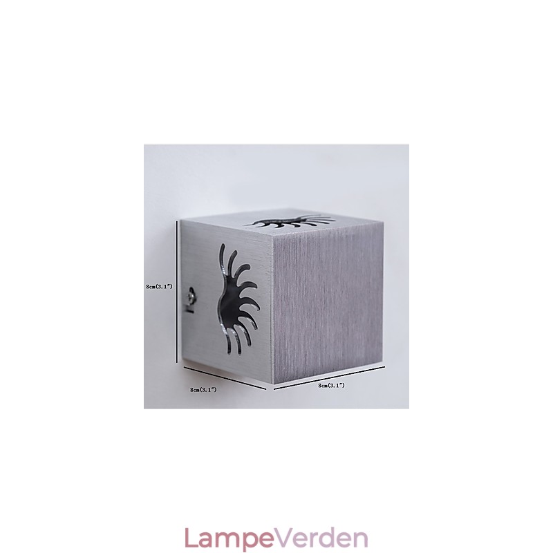 Moderne lys aluminium Flush Mount væglampe Dekorer væglamper