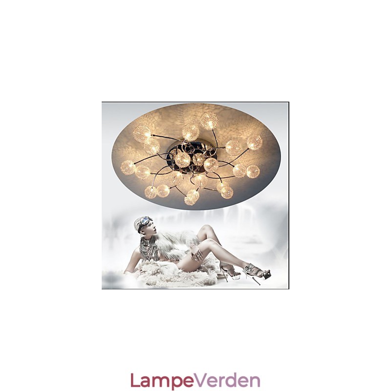 Simple cirkulære loftslamper Jernlampebelysning