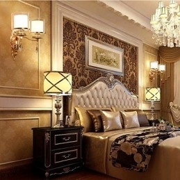 Moderne moderne galvaniseret funktion til øjenbeskyttelse Ambient Light Wall Sconces Wall Light