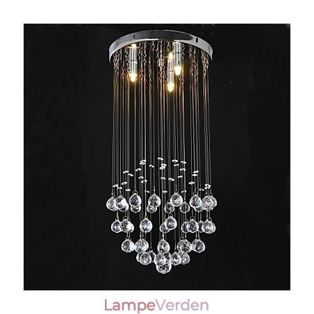Traditionel klassisk krystal krom metal flush Mount Traditionel klassisk krystal krom metal flush Mount