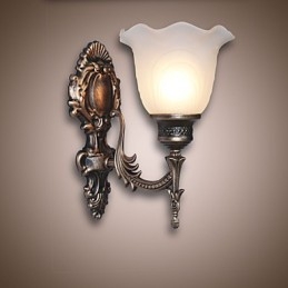 Europæisk stil retro væglampe Hotel korridor lampe korridor lys spejl front lampe Enkelt hoved sengelampe