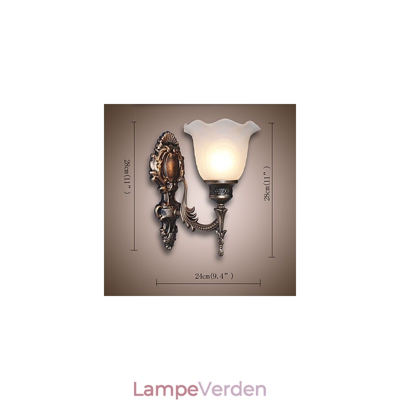 Europæisk stil retro væglampe Hotel korridor lampe korridor lys spejl front lampe Enkelt hoved sengelampe
