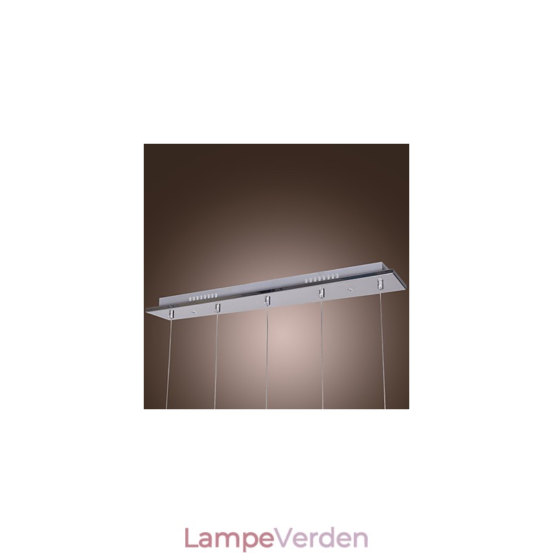 Moderne moderne ø-krystal krom pendel