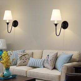 Rustik Lodge Black Oxide Finish Funktion til øjenbeskyttelse Ambient Light Wall Sconces Wall Light