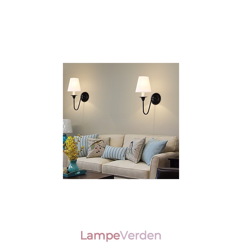 Rustik Lodge Black Oxide Finish Funktion til øjenbeskyttelse Ambient Light Wall Sconces Wall Light