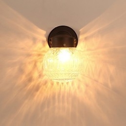 Moderne moderne sort oxid-finish-funktion til Mini Style Ambient Light Wall Sconces Wall Light