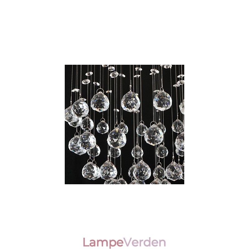 Traditionel klassisk krystal krom metal flush Mount
