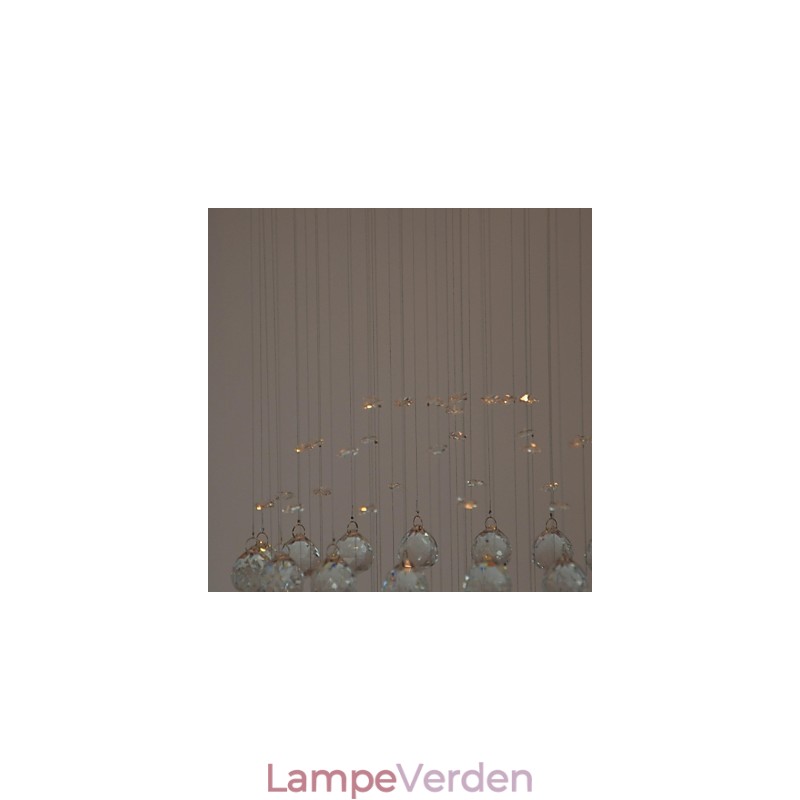 Traditionel klassisk krystal krom metal flush Mount