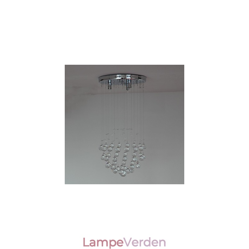 Traditionel klassisk krystal krom metal flush Mount