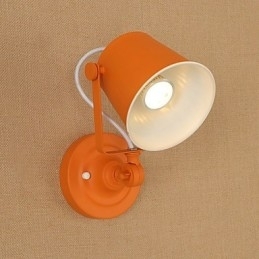 Malet stål Væglampe Stum Sort Amerikansk Kaffe Dekoration Retro Væglampe Lyssværd Lampe På Væg