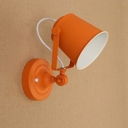 Malet stål Væglampe Stum Sort Amerikansk Kaffe Dekoration Retro Væglampe Lyssværd Lampe På Væg