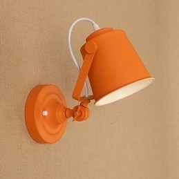 Malet stål Væglampe Stum Sort Amerikansk Kaffe Dekoration Retro Væglampe Lyssværd Lampe På Væg