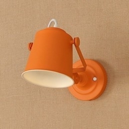 Malet stål Væglampe Stum Sort Amerikansk Kaffe Dekoration Retro Væglampe Lyssværd Lampe På Væg