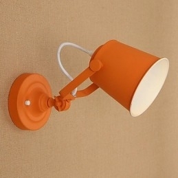 Malet stål Væglampe Stum Sort Amerikansk Kaffe Dekoration Retro Væglampe Lyssværd Lampe På Væg
