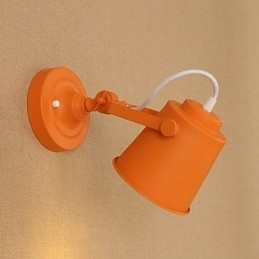 Malet stål Væglampe Stum Sort Amerikansk Kaffe Dekoration Retro Væglampe Lyssværd Lampe På Væg