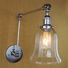 Country Retro galvaniseret funktion til Mini Style Øjenbeskyttelse Ambient Light Swing Arm Lights Wall