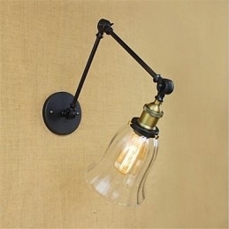 Country Retro galvaniseret funktion til Mini Style Øjenbeskyttelse Ambient Light Swing Arm Lights Wall