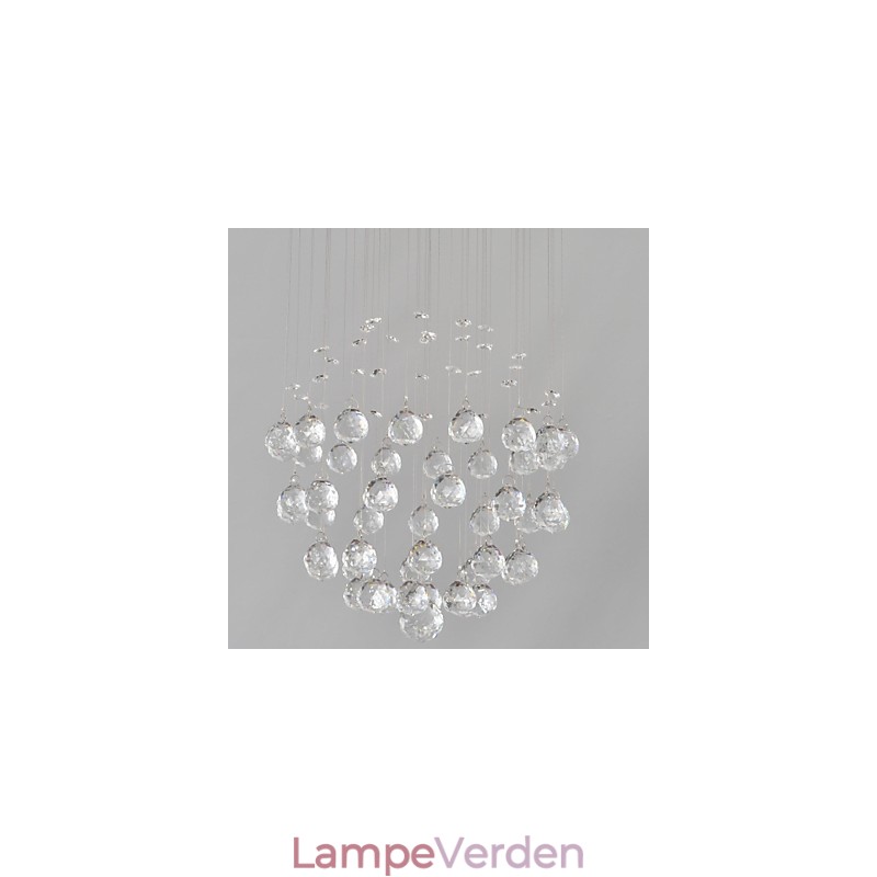 Traditionel klassisk krystal krom metal flush Mount