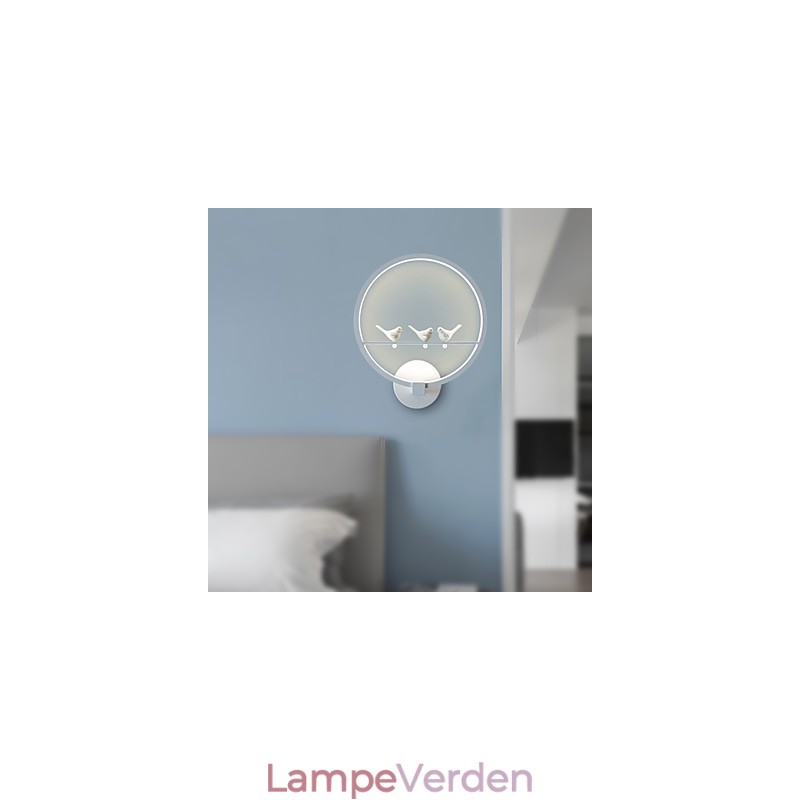 Moderne moderne malerifunktion til væglamper med omgivende lys
