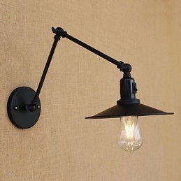 Country Retro Painting Feature for Mini Style Swing Arm Swing Arm Lights Væglampe