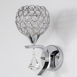 Max Crystal Moderne moderne galvaniseret funktion til Crystal Ambient Light Wall Sconces Wall Light
