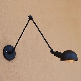 Simpel vintage landmalerifunktion til Mini Style Swing Arm Øjenbeskyttelse Ambient Light Wall Sconces