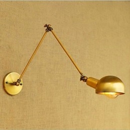 Simpel vintage landmalerifunktion til Mini Style Swing Arm Øjenbeskyttelse Ambient Light Wall Sconces