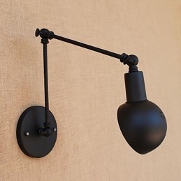 Simpel vintage landmalerifunktion til Mini Style Swing Arm Øjenbeskyttelse Ambient Light Wall Sconces