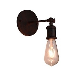 Væglampe Væglamper Vægjern Væglampe Stum Sort Lyssværd Lampe På Væg
