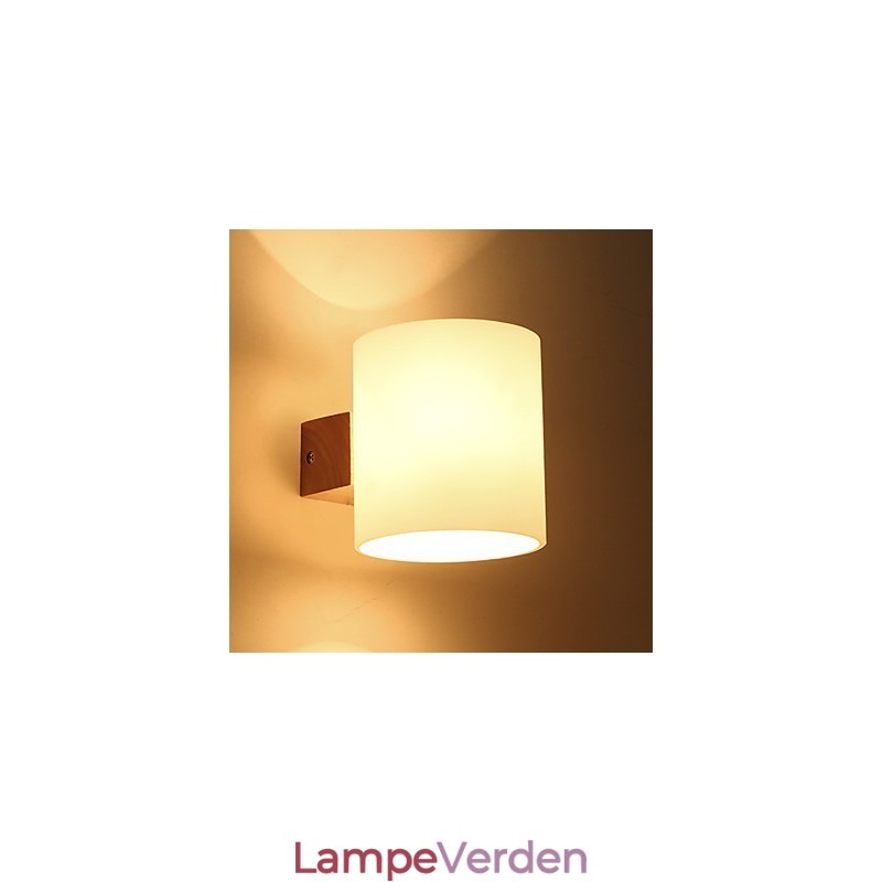 Nyhed Country Feature for Mini Style Øjenbeskyttelse Downlight Væglamper Væglampe Log Træ Soveværelse Sengelampe