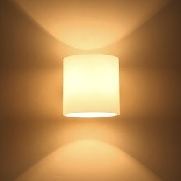 Nyhed Country Feature for Mini Style Øjenbeskyttelse Downlight Væglamper Væglampe Log Træ Soveværelse Sengelampe