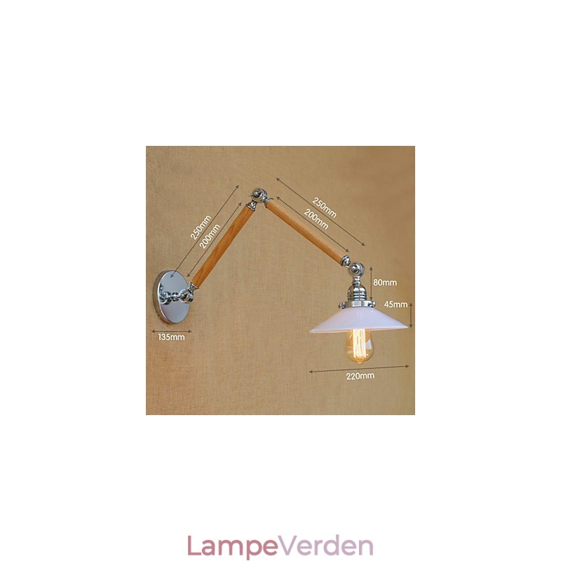 Rustik Lodge Country Krom Funktion til Svingarm Ambient Light Svingarm