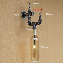 Rustik Lodge Silver Feature til Ambient Light Wall Sconces Wall Light