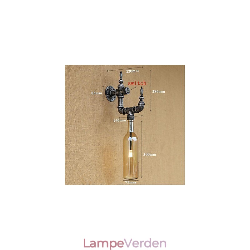 Rustik Lodge Silver Feature til Ambient Light Wall Sconces Wall Light