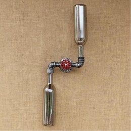 Rustik Lodge Messing Feature til Ambient Light Wall Sconces Wall Light Blue Smoke Grey