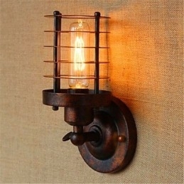 Rustik Lodge Country Antik Messing Funktion til Ambient Light Wall Sconces Wall Light