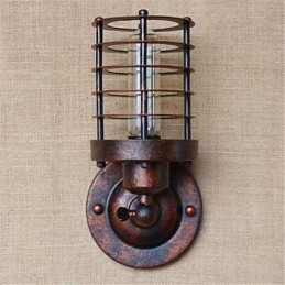 Rustik Lodge Country Antik Messing Funktion til Ambient Light Wall Sconces Wall Light