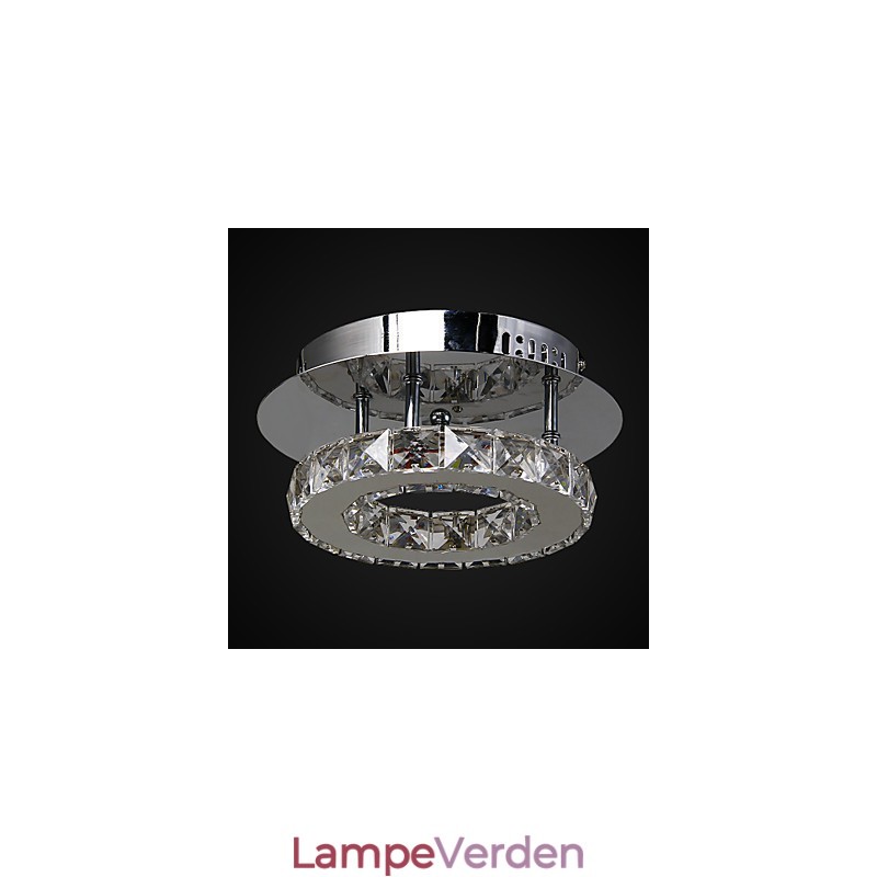 Moderne moderne krystal krom metal flush Mount