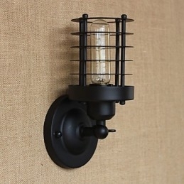 Rustik Lodge Country Antik Messing Funktion til Ambient Light Wall Sconces Wall Light