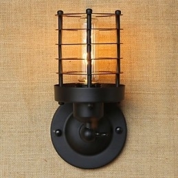 Rustik Lodge Country Antik Messing Funktion til Ambient Light Wall Sconces Wall Light
