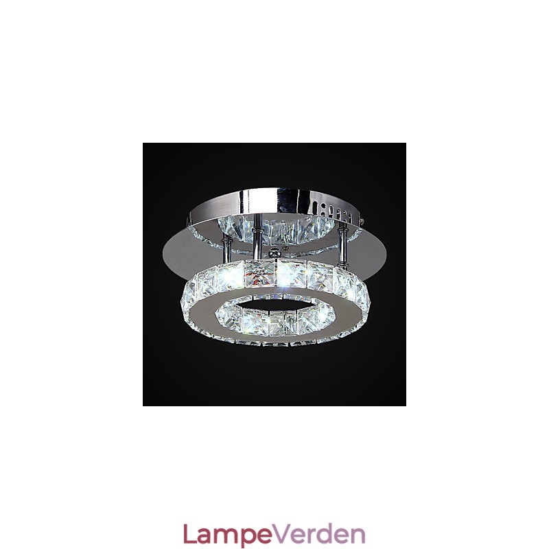 Moderne moderne krystal krom metal flush Mount